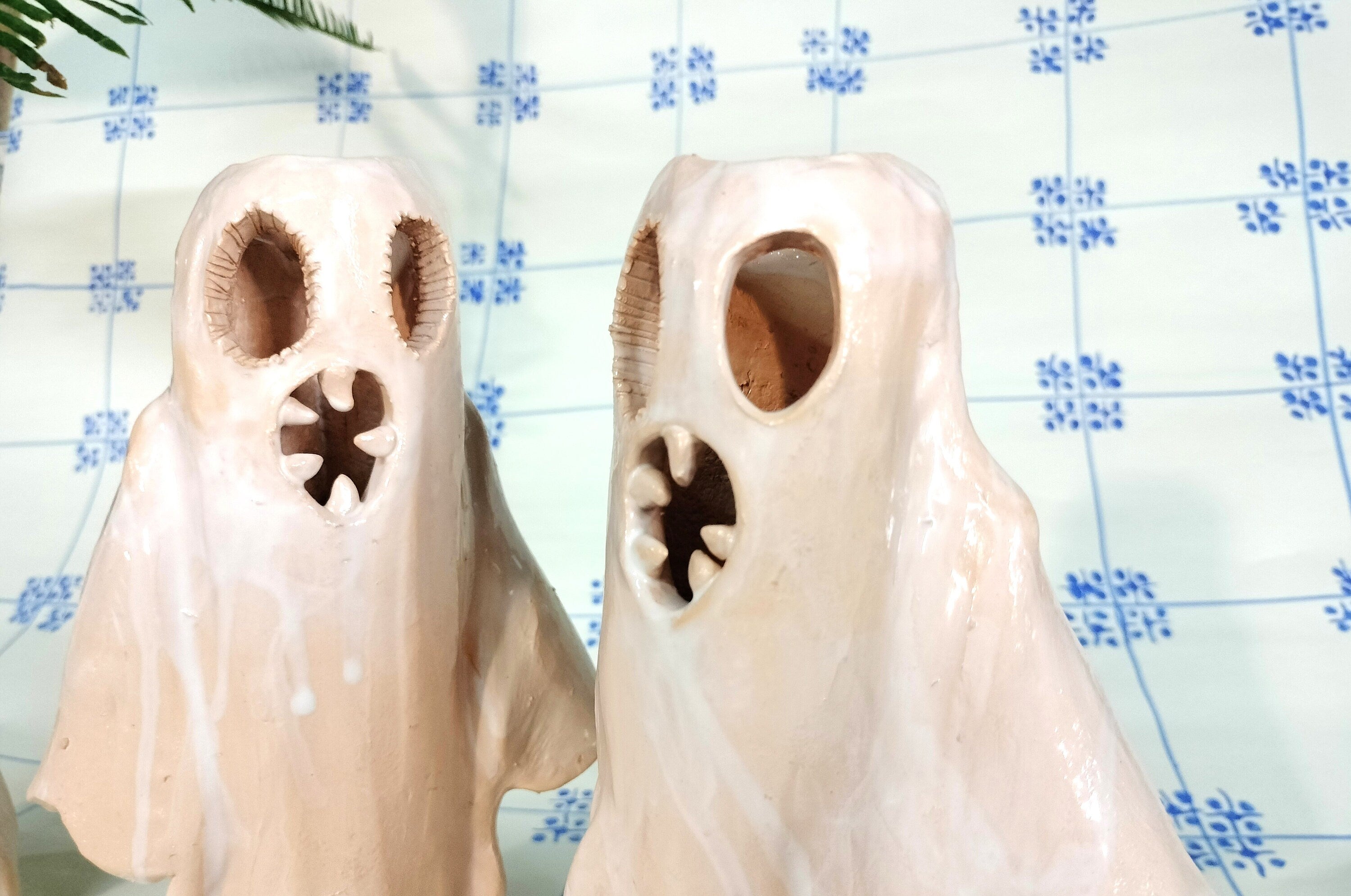 Ceramic Ghost Vase for Flowers