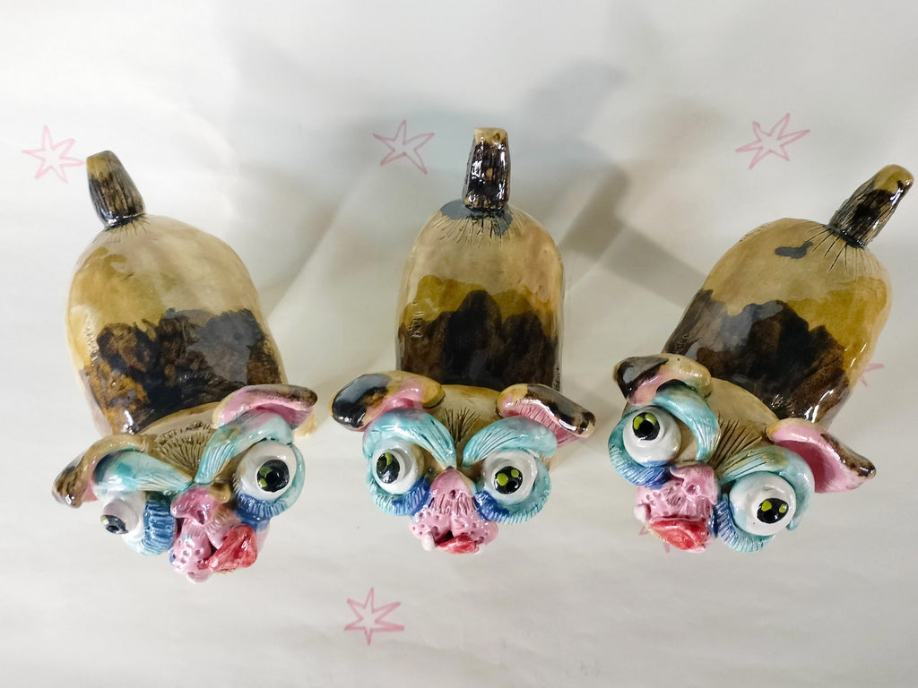 Small Pug Dog Decoration Ceramic