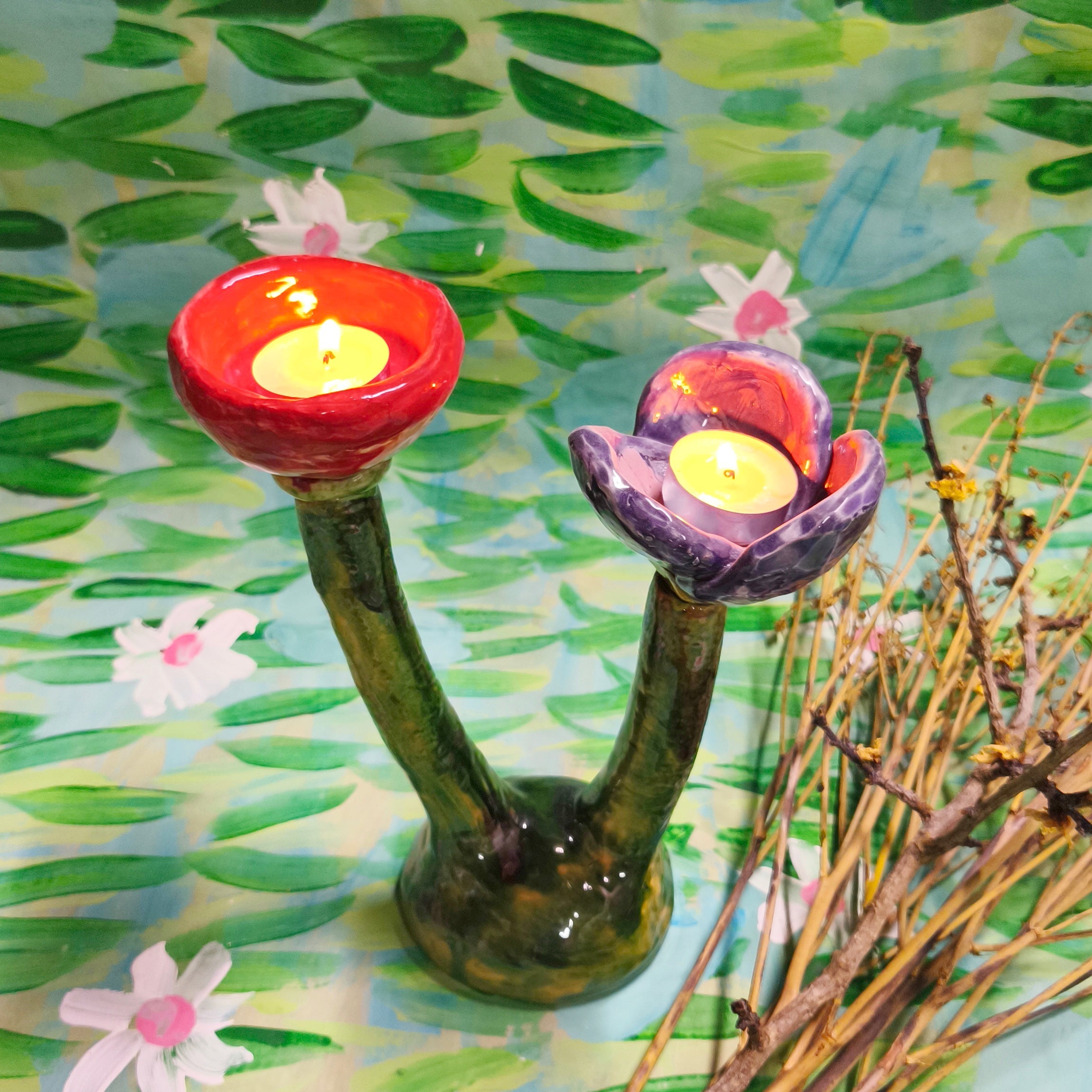 Flower Candle Holder