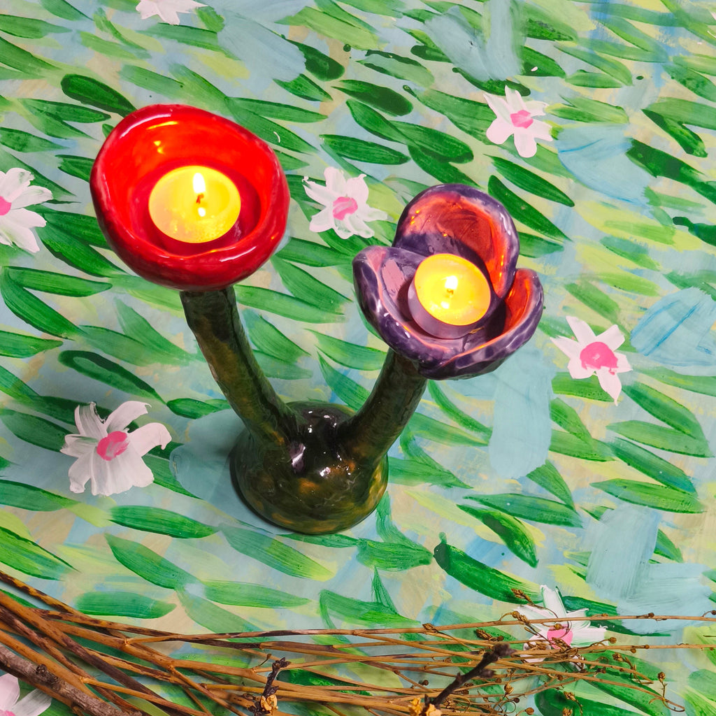 Flower Candle Holder