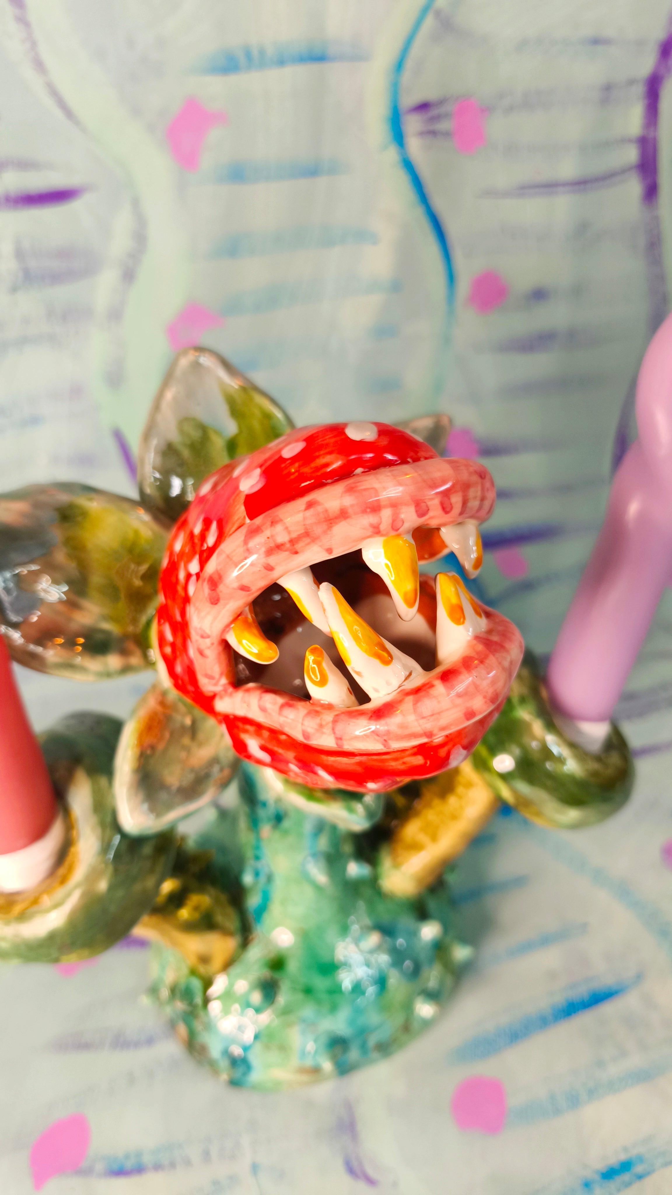 Carnivore Plant Candle Holder in Ceramic
