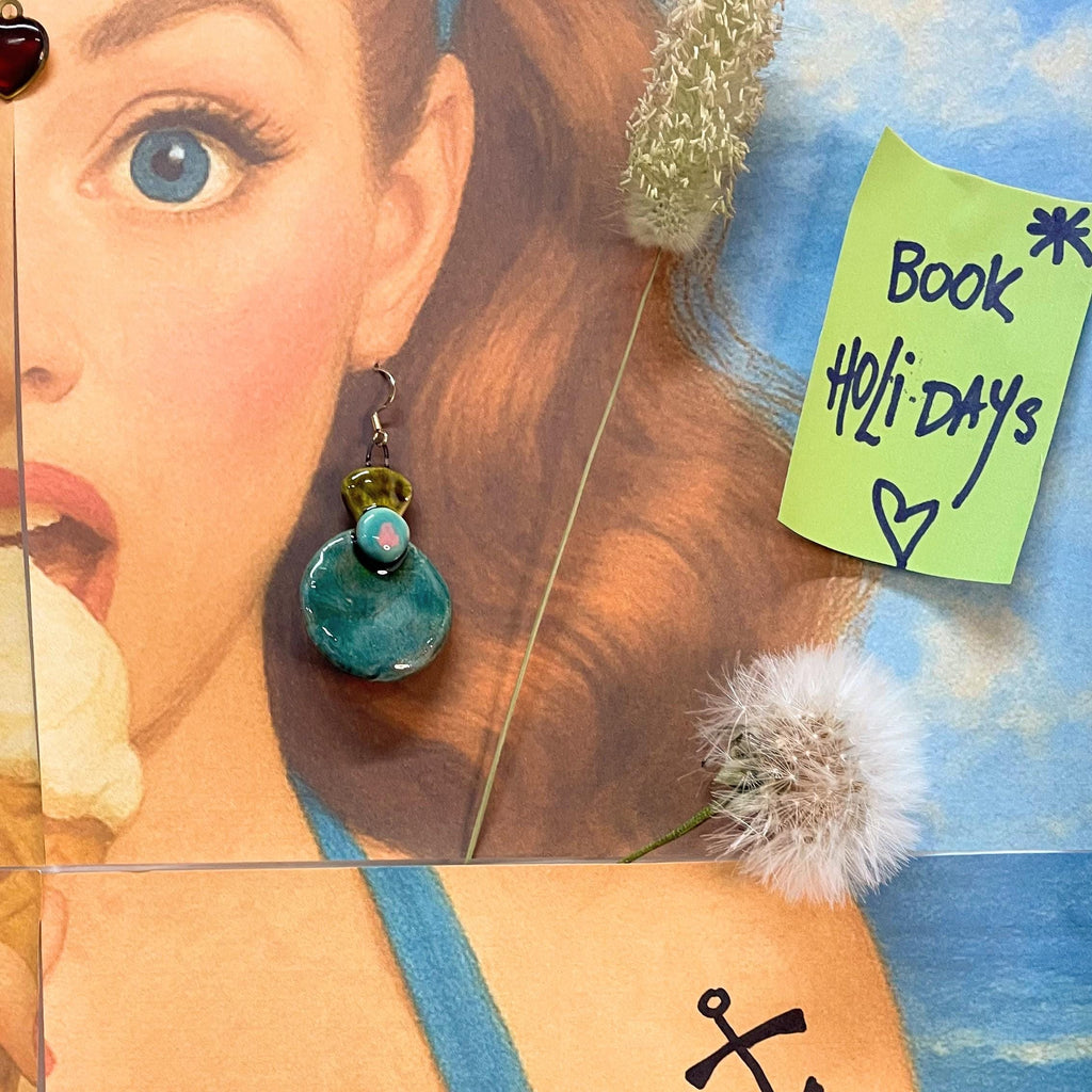 Handmade Ceramic Statement Earrings