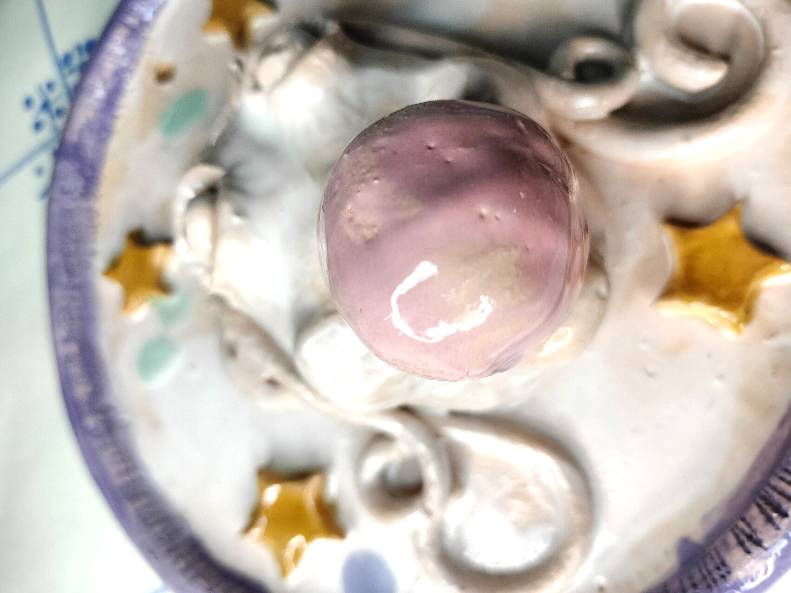 Girl With Bubble Gum on Ceramic Frame