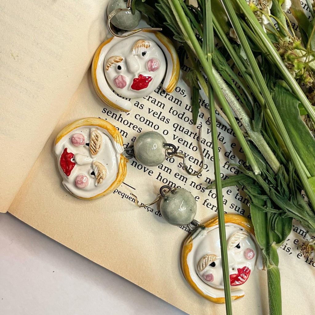 Doll Face Earrings- Artisan Jewelry