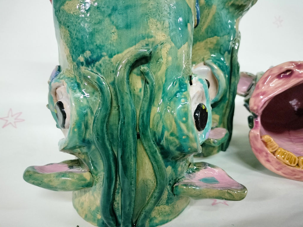 Tired Horse Ceramic Vase for Flowers