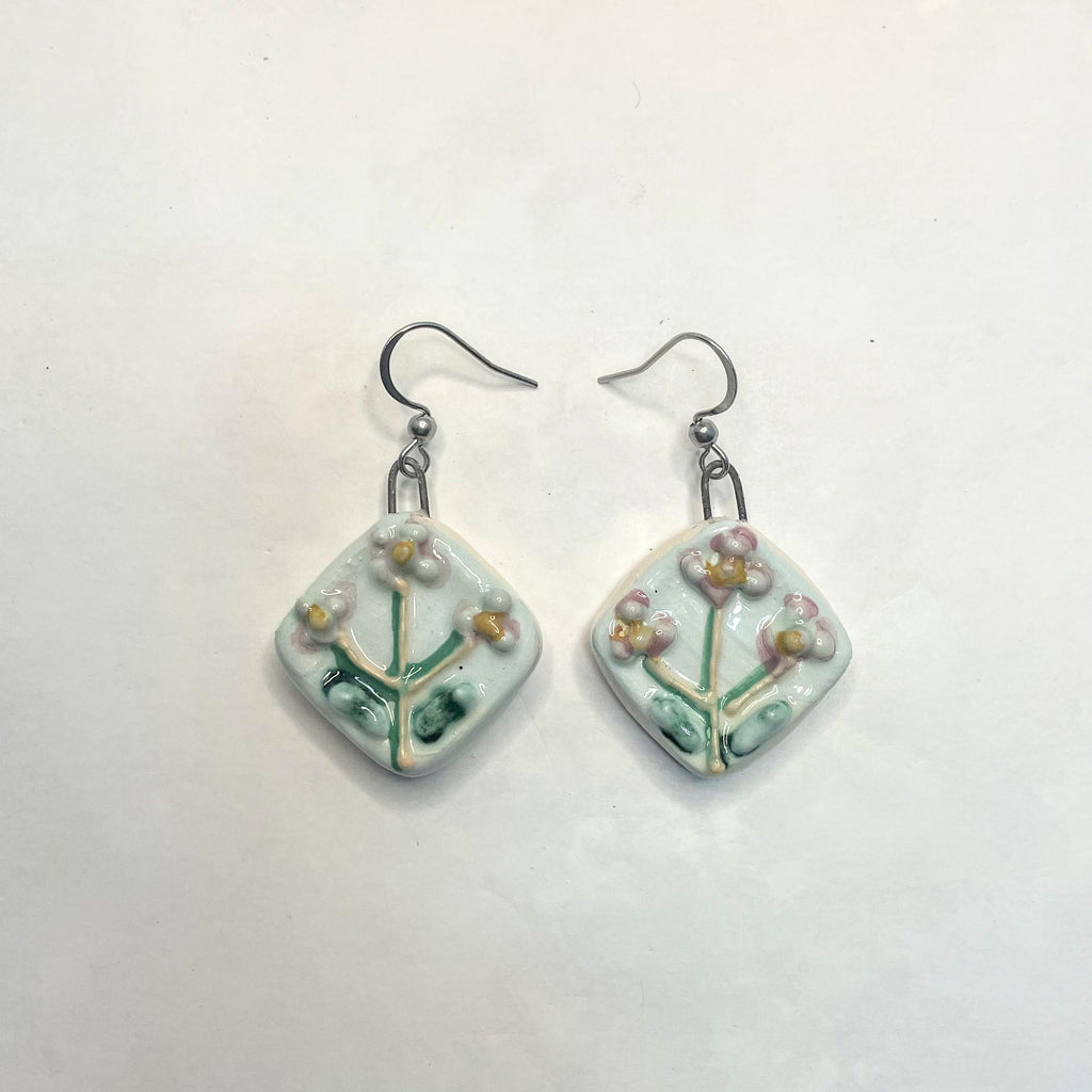 Square Little Flower Earrings