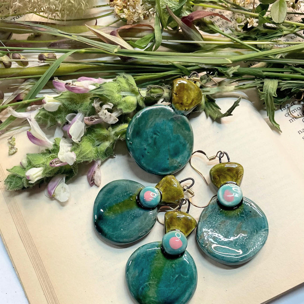 Handmade Ceramic Statement Earrings