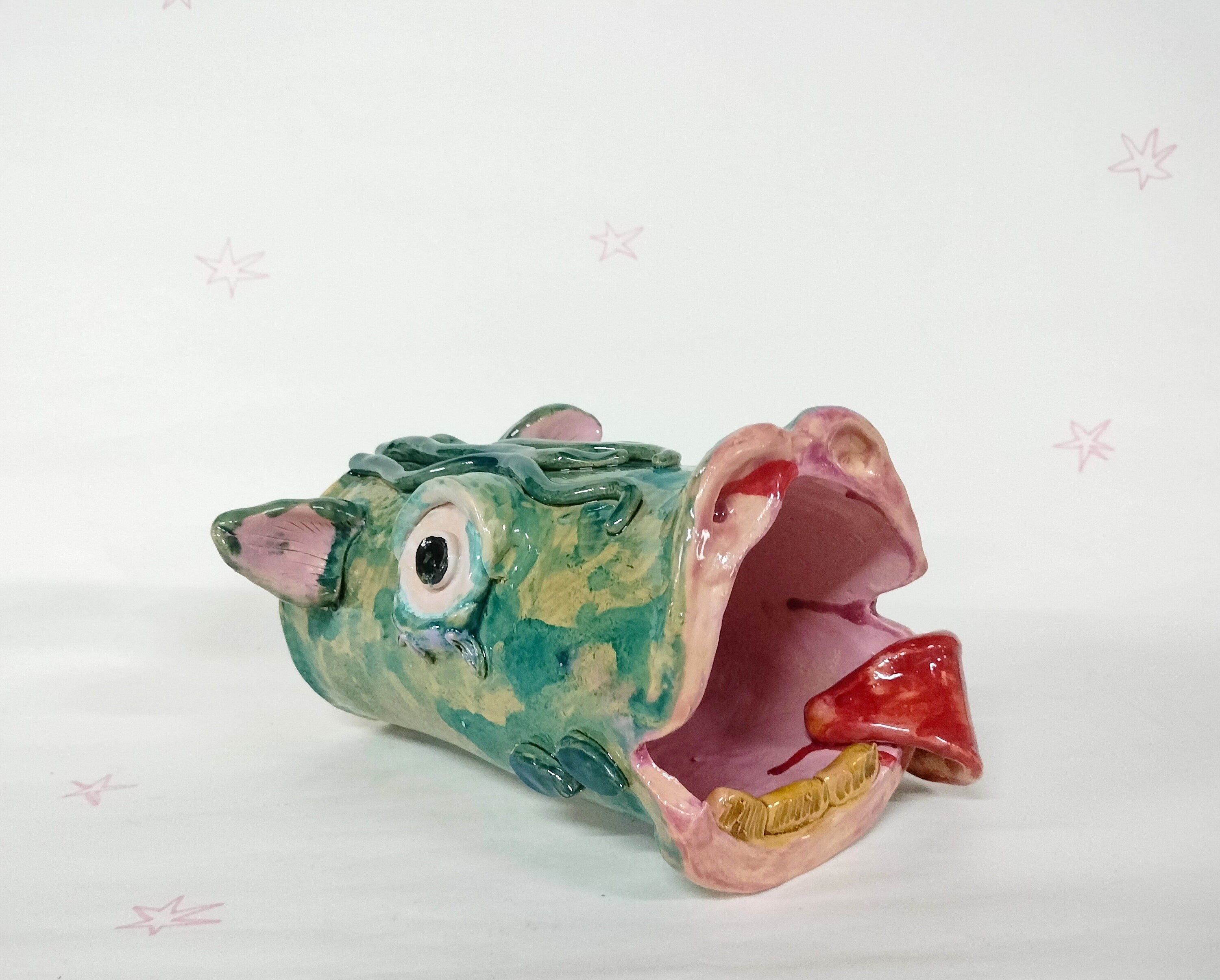 Tired Horse Ceramic Vase for Flowers