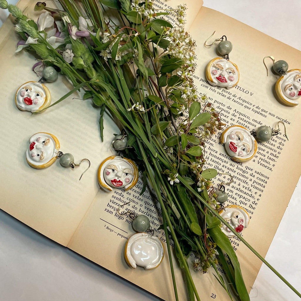 Doll Face Earrings- Artisan Jewelry