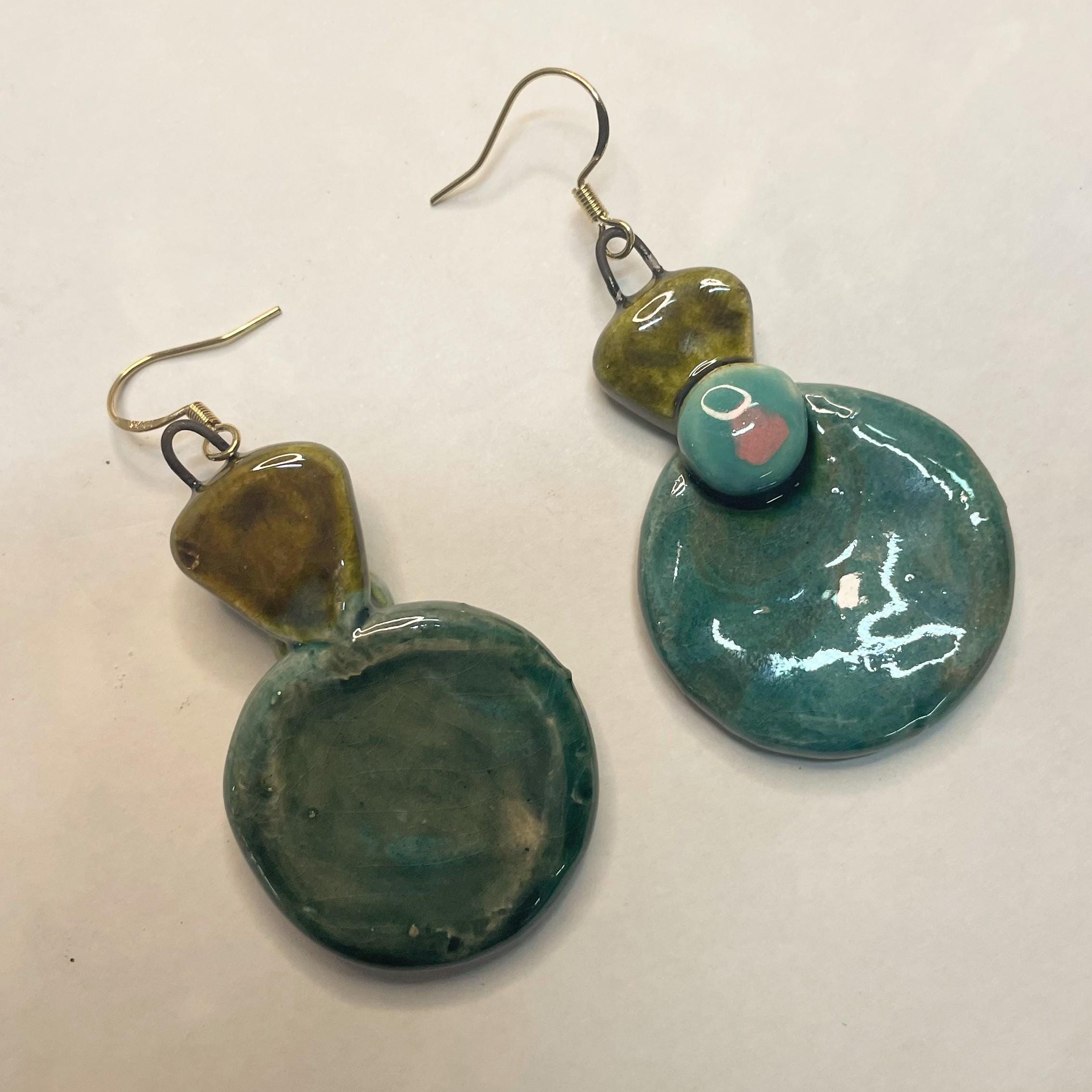 Handmade Ceramic Statement Earrings