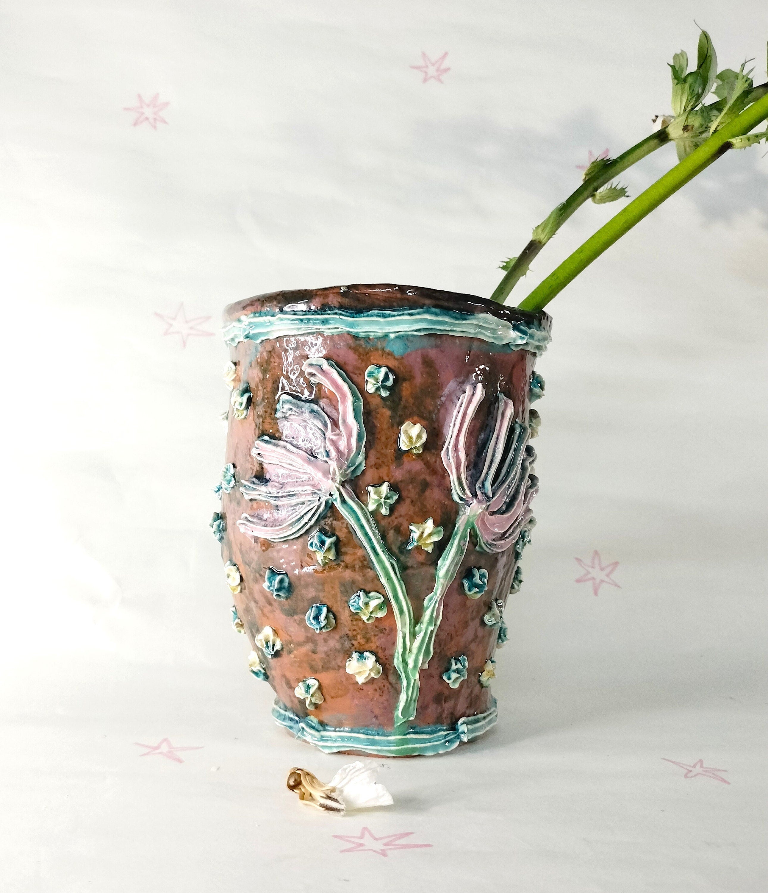 Cake Decoration Ceramic Vase for Flowers