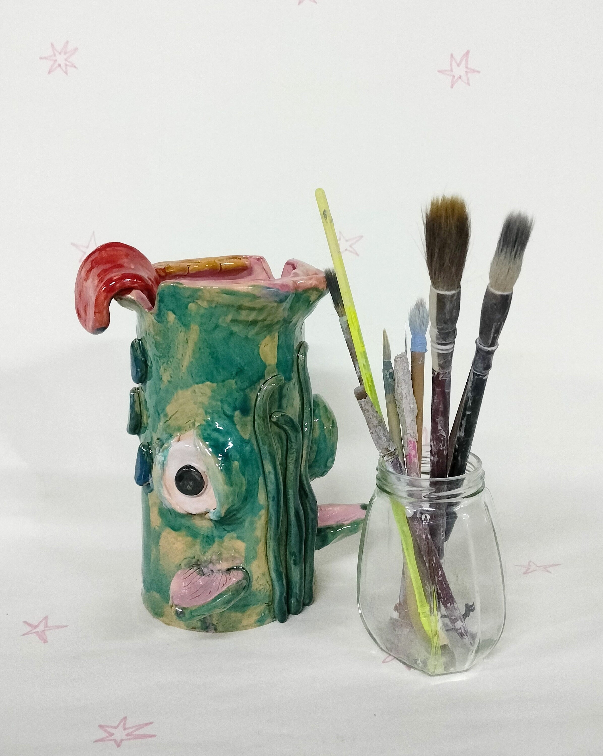 Tired Horse Ceramic Vase for Flowers