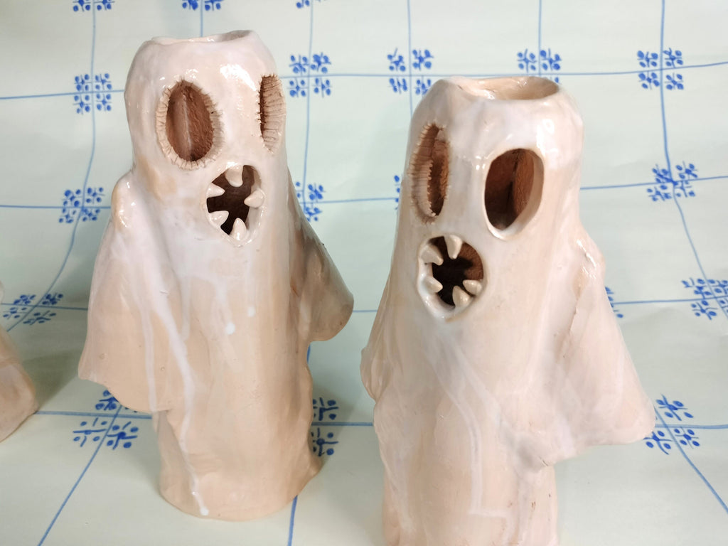 Ceramic Ghost Vase for Flowers