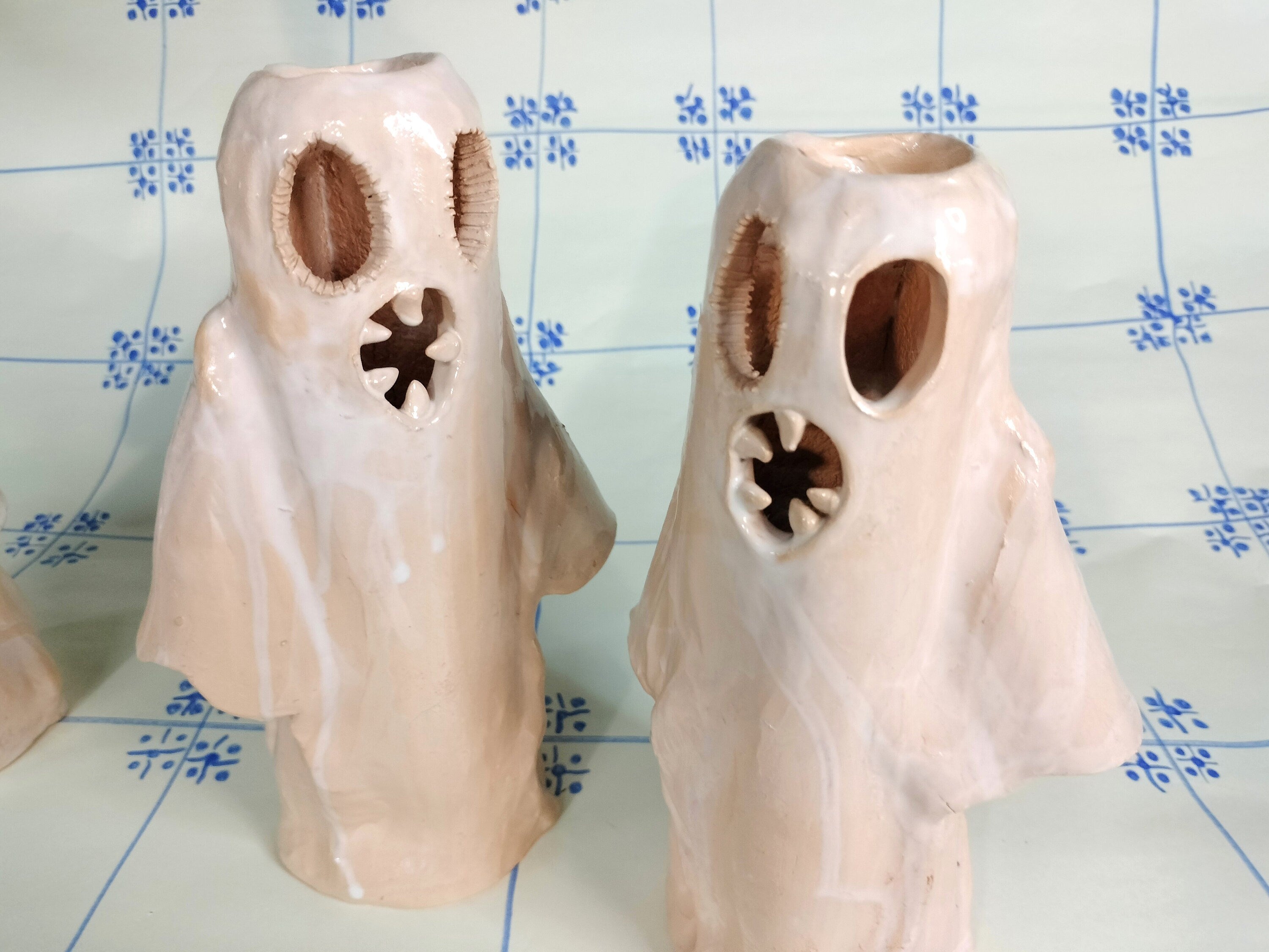 Ceramic Ghost Vase for Flowers