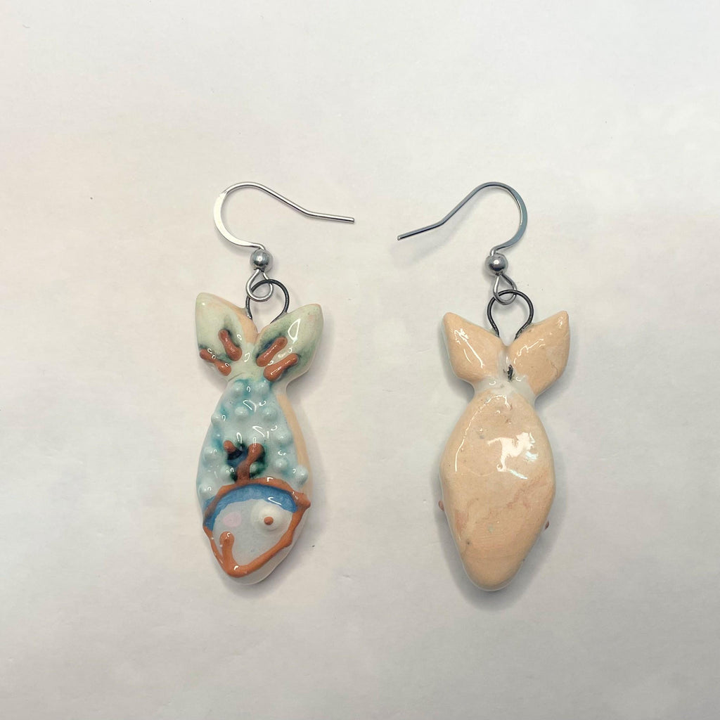 Fun Earrings Shaped like Fishes