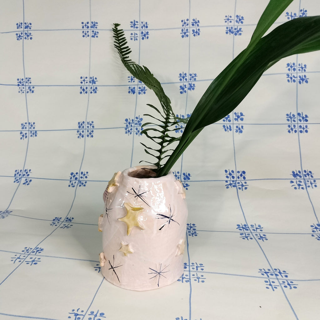 Vase Spooky Head, Handmade Decor